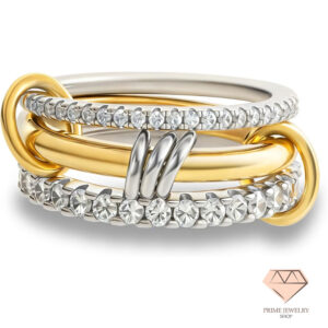18k Gold Plated Stackable Rings Set for Women