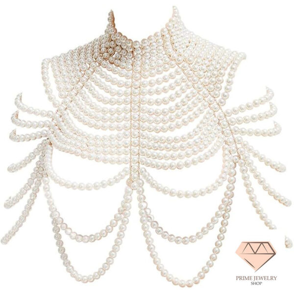Pearl Body Chain Bra